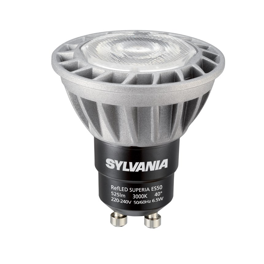 calcium blast accept RefLED Superia ES50 GU10 380lm+ dimmbar | Sylvania Lighting Solutions