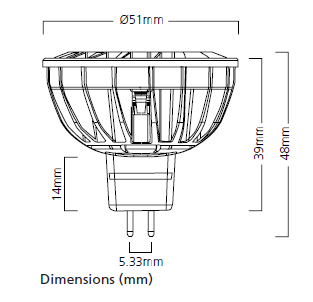 Ampoule LED 12V 7,5W GU5.3 - SYLVANIA REFLED 0029223 0029224